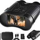 Night Vision Goggles, 4K Night Vision Binoculars for Adults, 3'' HD Screen & 8X Digital Zoom External Flashlight, 2000FT Viewing Range for Outdoor (black)