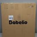 Babelio Baby Gate for Stairs, Kitchen & Doorways, 26-43" W 28" H No Bottom Bar| Easy Installation| One-Handed Operation| Auto-Close| Hardware Mount (Drill Needed) Safety Dog/Pet Gate Indoor (White)