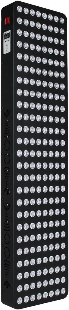 Red Light Therapy Full Body, Dual Chip Clinical Grade LED Therapy Panel with 200 LEDs 660nm 850nm Red Near Infrared Light Device for Body, Pain, Skin, Recovery, Sleep (Black)