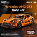 CaDA Master C64008W Mercedes-AMG GT3 Building Set,1:8 Scale – 5466 PCS Officially Licensed Supercar Model, Large Race Car Building Blocks Kit for Adults & Teens, 9.84 x 23.23 x 6.69 inches