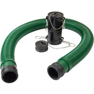 Lippert Waste Master 20' Extension Hose Kit for RV Sewer System, Secure Leak-Resistant Cam Lock, 5'6" Compressed for Storage, Puncture-Resistant, Double Female Adapter - 360784