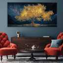 Tsomzxng Canvas Wall Art Decor Modern Large Wall Art For Living Room 29 X 58 Inches Gold Tree Of Life Abstract Wall Decor Paintings Picture For Bedroom Dining Room Home Office Artwork