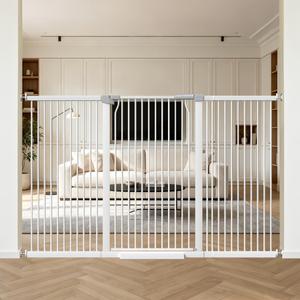 41" Tall Wide Dog Gate for Doorways, 65.7"-71.2" Extra Tall Pet Gates