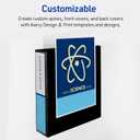 Avery Durable View 3 Ring Binder, 3 Inch Slant Rings, 1 Black Binder (17041)