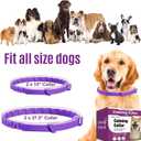 Calming Collar for Dogs 4 Packs, Dog Pheromone Calm Collars Relief Anxiety Stress Separation Lasts 60 Days, Calm Pheromone Collars 25 Inches Size Flexible Adjustable for All Dog (Pruple)