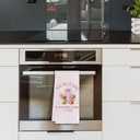 2 x Coquette Pink Bow Coffee Kitchen Towels, Coffee Lover Gifts Dish Tea Towels for Kitchen Decor, Preppy Girly Beverages Hand Towel for Bar Station, 16x24 Inch