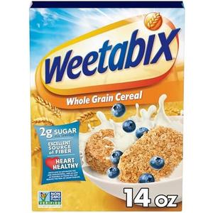 Weetabix Biscuits Whole Grain Cereal, Lightly Sweet Whole Grain Wheat Biscuits, Delicious as Part of Breakfasts or Snacks, 14 OZ Box Pack of 3 Best By JAN 27, 2026