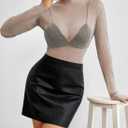 Pink Queen Women's Mesh Sheer Tops Sexy See Through Mandarin Collar FIt Party Clubwear Shirts (Gray, L)