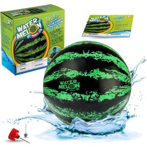 Watermelon Ball The Original Pool Toys for Kids Ages 8-12 - 9 Inch Pool Ball for Teens, Adults, Family - Pool Games, Pool Toys, Fun Swimming Pool Games, Water Football, Tag, Diving and Beach Ball Play