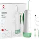 Cordless Water Flosser for Teeth Oclean W10, Portable Oral Irrigator with 5 Flossing Modes & 4 Replaceable Jet Tips, Rechargeable Waterproof IPX7, Quadpacer, Smart Timer, for Travel, Home, Brace Care