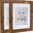 Rotten Brown 8x10 inch Picture Frame Wide Molding - Wall Mounting Material Included