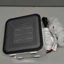 Amazon Basics Portable Mini Ceramic Space Heater, for Office Desk and Indoor Use, 500 W, With Tip-Over Protection, Lightweight (1.4 LBS), White, 5.9 x 3.2 x 6 inches