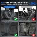 AOMSAZTO Custom Fit Seat Covers for Ford Mustang Coupe 2015-2026 Black