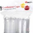 Culinary Elements® Clear Plastic Condiment Cups with Lids