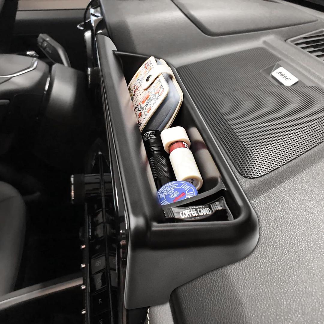 RUNROAD Dashboard Storage Organizer Tray Compatible with Chevy Colorado/GMC Canyon 2023 2024 2025 2026 Accessories, Dash Board Storage Tray Behind Screen Colorado Armrest Accessories Dash Mounted