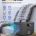 ONAMOR Ozone Generator 77000mg, Ozone Machine Ionizer O3 Deodorizer for Home, Basement, Smoke, and Pet Room (Eliminating Odors Area up to 4000 Square Feet, All Metallic Black)