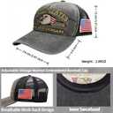 250th Anniversary USA Hat Retro Embroidered Baseball Cap Adjustable Mesh-Back Trucker Hat for Men Women