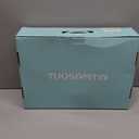 Tuosamtin Ice Skates for Women & Girls,Figure Skates with Premium Microfiber Leather, Stainless Steel Blades & FullFit Memory Foam Interior for Ultimate Comfort (White, 8)