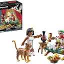 Playmobil 71270 Asterix: Caesar and Cleopatra - with Two Characters, A Leopard, A Long Chair for The Queen and Accessories - The Adventures of Obelix - History & Imaginary - from 5 Years Old