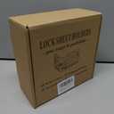 Upgraded Lock Bed Sheet Holders for Corners - Fitted Sheet Holders Keep Sheets Firm & Tight, Sheet Locks Straps Sets with Center Lock Clips, Fit for Standard Mattress, Easy Installation(White)