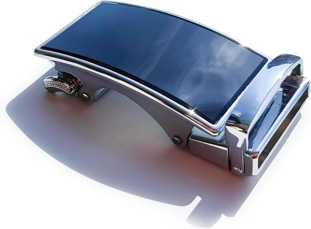lightstar Men's 40mm Ratchet Belt Buckle Only for 1 3/8 Slide Belt Strap Automatic Leather Belt Buckle Replacement