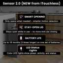 iTouchless 13.2 Gallon / 50 L Prime Sensor 2.0 Technology Kitchen Trash Can