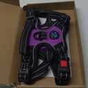 PHOEPET No Pull Dog Harnesses for Small Dogs Reflective Adjustable Front Clip Vest with Handle 2 Metal Rings 3 Buckles [Easy to Put on & Take Off](S, Purple)