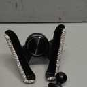 SUNCARACCL Bling Car Phone Holder Mini Dash Air Vent Automatic Phone Mount Universal 360Adjustable Crystal for Women and Girls (White)