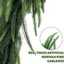 10 Ft Christmas Garland - Cedar Garland Real Touch Pine Garlands Christmas Decorations for Home Dining Table Mantel Porch Winter Christmas Decor (10FT Afloral Norfolk)