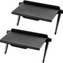 2 Park TV Top Shelf apple tv mount Monitor Shelf Screen Storage Shelf floating tv stand Router Shelf Adjustable Mount for Media Box, Game Console, Router TV, Camera Frames Remote 8.5 X 4.4 Inch