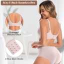 Womens Seamless Bras No Underwire Supportive Wireless Push Up Full Coverage Bralette Comfort Scalloped T-Shirt Bra (X-Large)