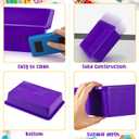 Hoteam 10 Pcs Flat Storage Organizer Tray Bin Paper Tray for Classroom Plastic Stackable File Organizer for School Office Teacher Book Organization(Purple,13.78 x 9.84 x 3.15 Inch)