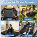 Onirii Inflatable Car Air Mattress Back Seat Bed with Air Pump,55" (L) x 35" (W) Portable Thickened Car Travel Camping Sleeping Air Mattress Blow Up Bed for Mid-Size,Full-Size Car SUV