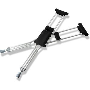 Crutch Pad Accesories Set with Organizer/Storage/Pouch/Tote- Water Resistant, Machine Washable - Memory Foam Underarm Pads and Hand Grips- Medical Forearm Crutch Accessories