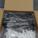 UDEAR 10-Tier Free Standing Shoe Rack Sturdy Shoe Rack Organizer for Closet Entryway Stackable Shoe Shelf with Dustproof Cover,Black