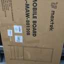 Maxtek Mobile White Board on Wheels 48x32, Magnetic Storage Easel Standing