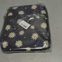 Lunch Box Girls Insulated Lunch Bag for Kids, Black Daisy Flower | Reusable Lunchbox, Lunch Tote Bag, Water Bottle Holder, Leak-Proof Lining, Lightweight, Portable, For School Office Picnic