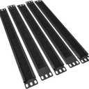 1U Brush Panel (5 Pack) 19 inch Rackmount Strip Cable Management Spacer for Network Server Rack Cabinet Enclosure - High Density Filler (Increased Airflow - Decreased Dust Accumulation) Tupavco TP1750
