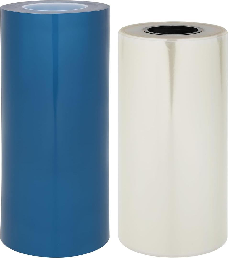 UV DTF AB Film Roll A3 11.8in328ft, PET Transfer Film for UV DTF/Sticker Printers, Clear, Strong Adhesion, Easy for Hard Surfaces