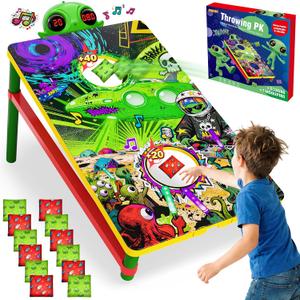 Bean Bag Toss Game Cornhole Board, Electronic Scoring, Outside Toys Age 3-8