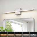 LED Modern Bathroom Light Fixtures 18W Brushed Nickel Vanity Lights Bar 5CCT Dimmable ixture Over Mirror Vanity Light for Bathroom Lighting 23.6 inch