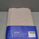 MIULEE Non-See-Through Privacy Linen Curtains 2 Panels, Light Filtering Window Curtains Farnhouse Textured Back Tab Semi Sheer Drapes for Bedroom Living Room, 52 x 72 Inches Long, Beige