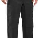 Red Kap Men's Double Knee No-Scratch Shop Pants (40W x 34L, Black)