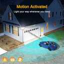 Onforu 55W Smart LED Security Lights Motion Sensor Outdoor 5 Heads, 340° Illumination WiFi Alexa Flood Light 5500LM APP Control, 2500K-6500K Exterior Motion Detector, IP65 Wall Light for Yard, Balck
