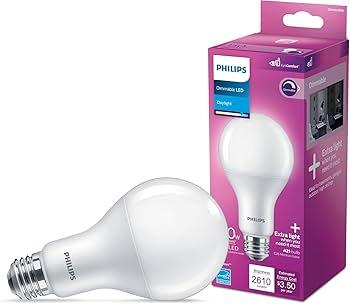 PHILIPS LED 150W A21 1-PacK Daylight (5000K) 2610 Lumen (29W = 150W) Dimmable Frosted Flicker-Free Light Bulbs