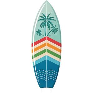 Life Size Cardboard Cutout Standup | Waterproof | Surfboard Blue