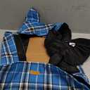 Kuoser Warm Dog Coat, Waterproof Dog Jacket for Extra Large Dogs, Adjustable Durable XXXL Doggie Winter Coat Reversible Puppy Cold Weather Apparel for Large Breed, Blue 3XL