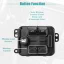 ACROPIX Car Front Left Driver Side Master Power Window Switch Fit for Jeep Liberty - Pack of 1 Black