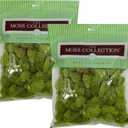 Quality Growers Reindeer Moss, Preserved Moss, Chartreuse, Medium 2-Pack | Preserved Moss for Crafts, Home Decor, Art, Design & DIY Projects, Non-Toxic, All Natural, Family Owned, USA Made