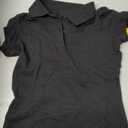Lee Uniforms Juniors' Stretch Pique Polo Shirt (Small, Black)